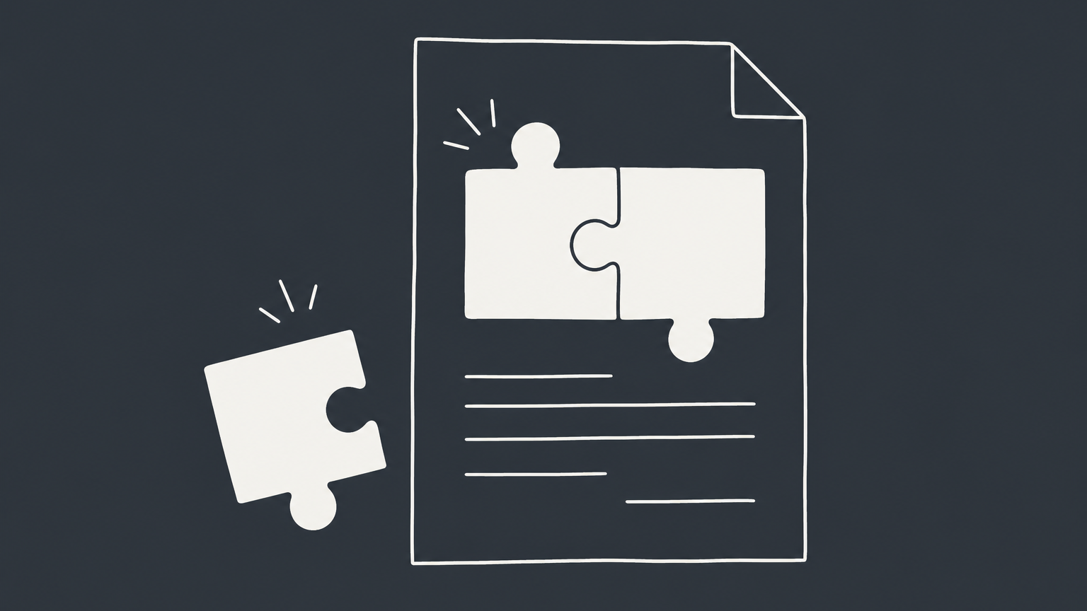 Flat illustration of interlocking and mismatched puzzle pieces representing consensus ad idem in contract law.