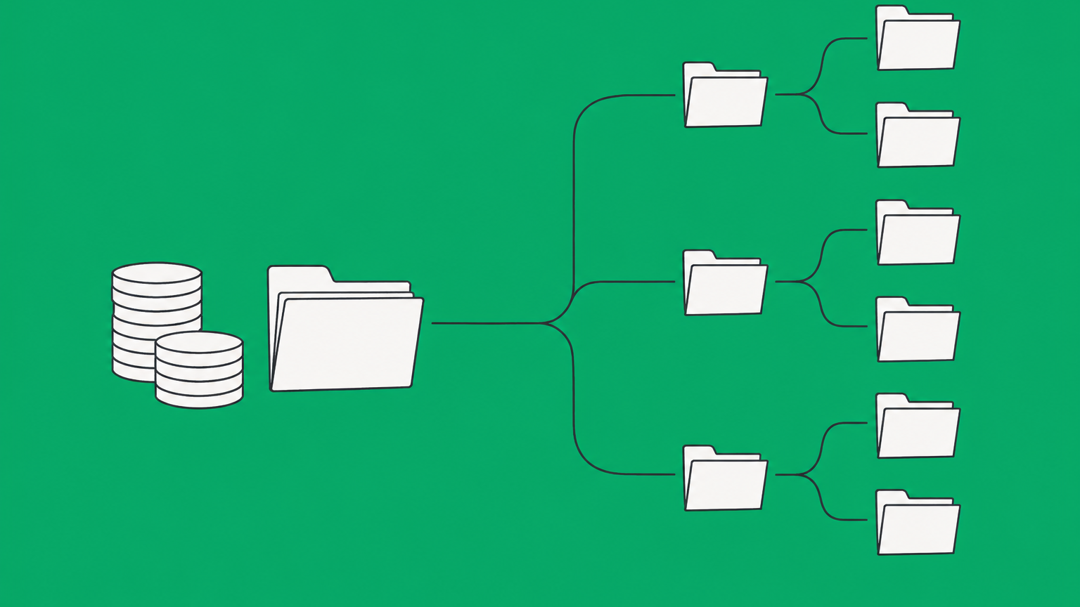 Flat illustration of coin stacks and branching application folders representing trademark attorney cost and added filing complexity.