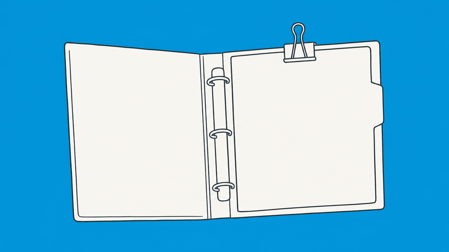 Flat illustration of a binder with a tabbed insert, representing an annexure attached to a document