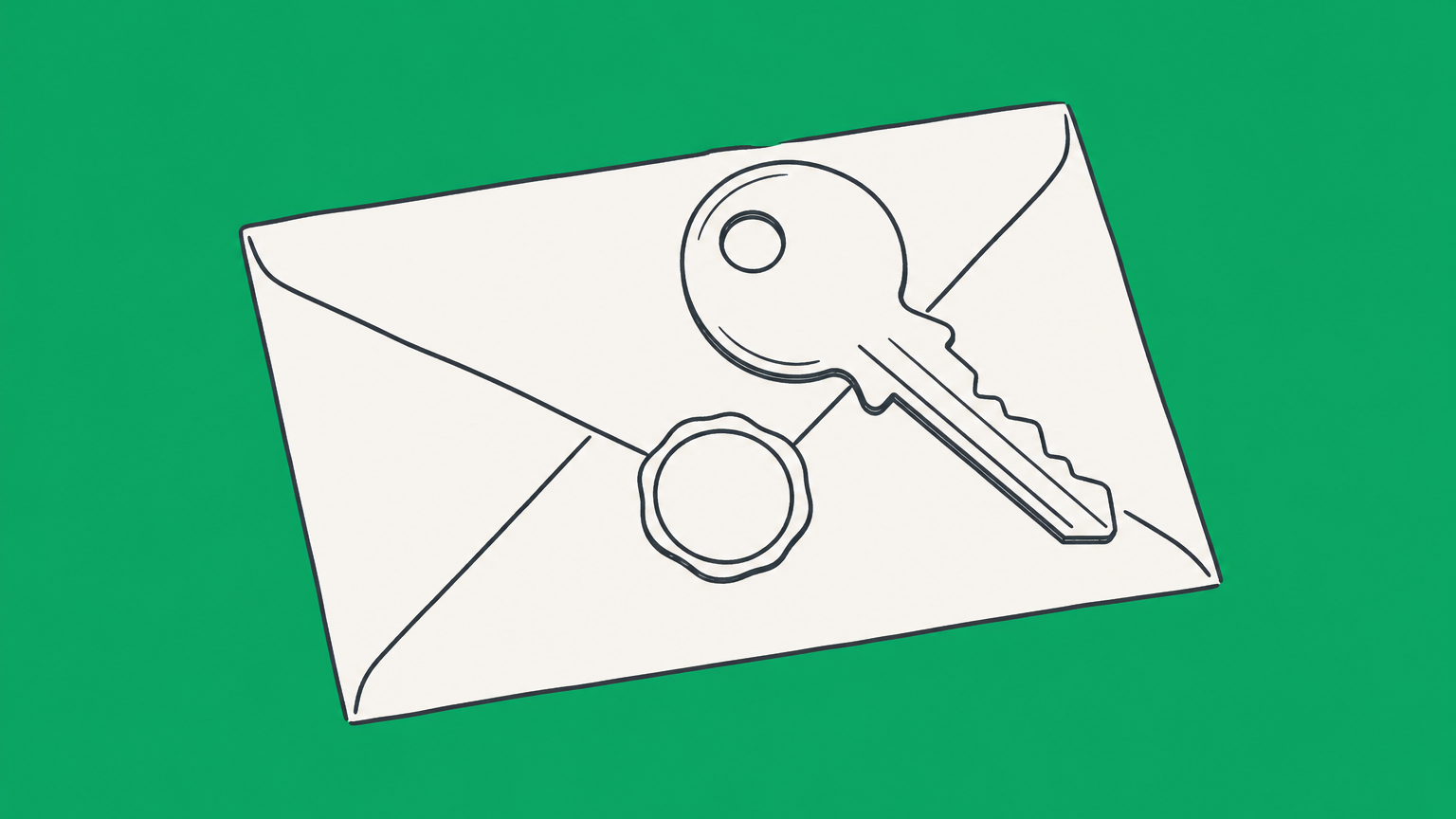 Flat illustration of a house key following will and no-will paths to inherited property, representing the law of succession.