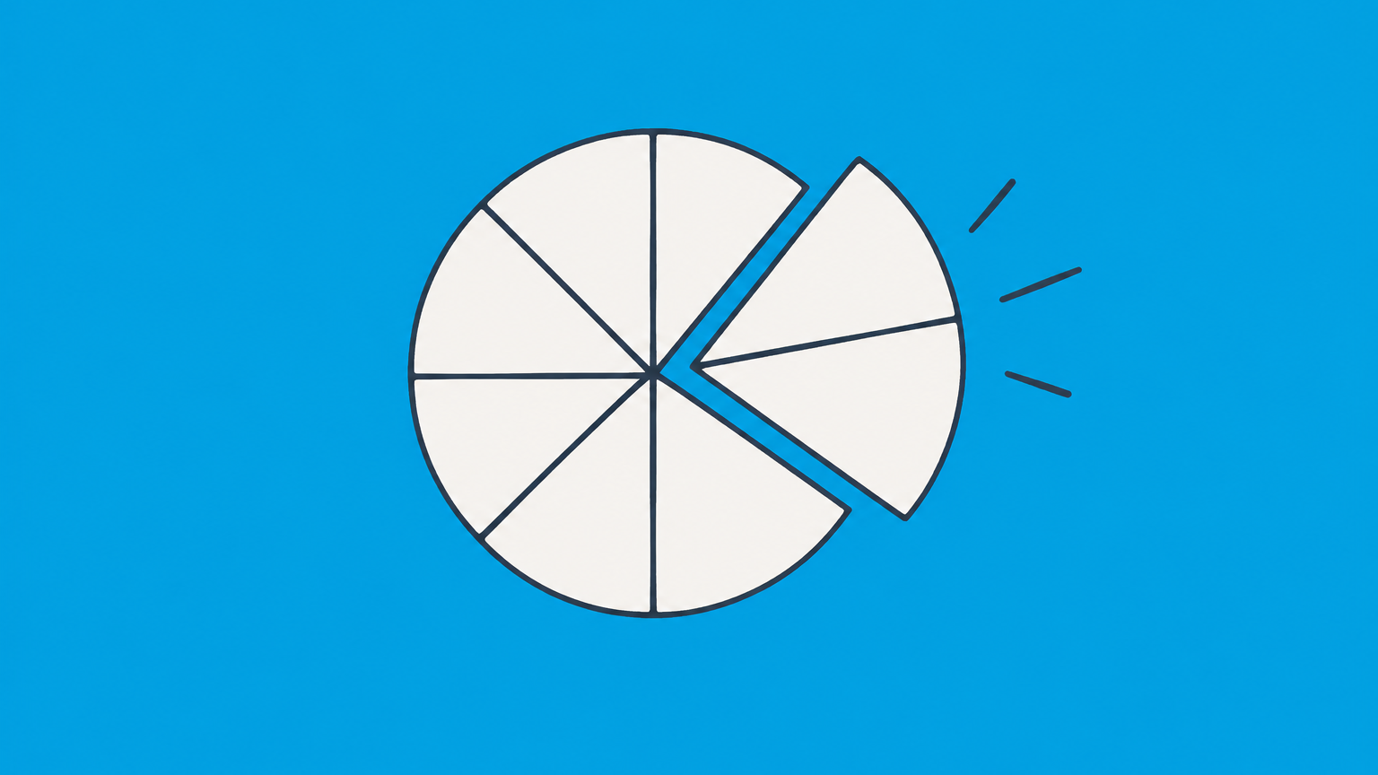 Flat illustration of grouped equity tiles representing how to determine percentage of ownership in a company.