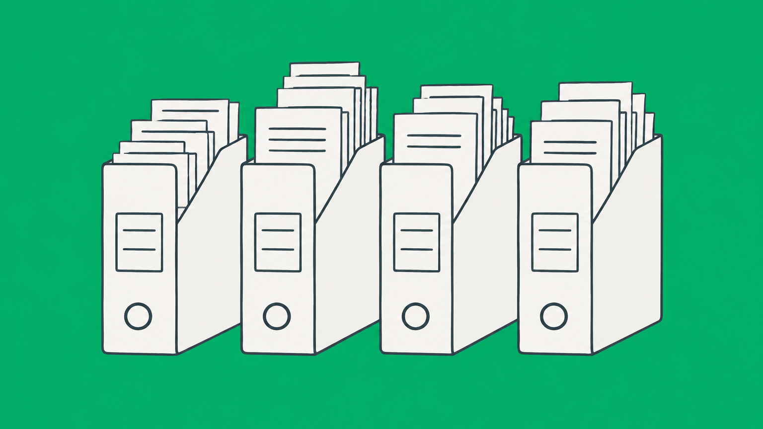 Flat illustration of tax slips moving through a branching sorting tray to show how LLC 1099 treatment depends on tax classification.