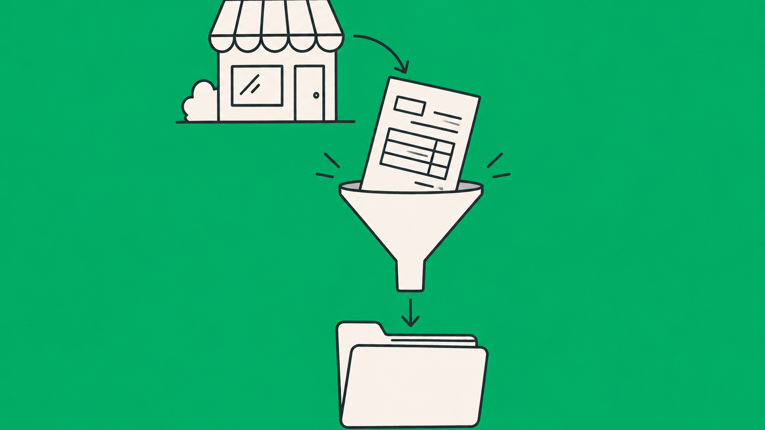 Flat illustration of a single business folder flowing into a personal tax folder with an alternate corporate path, representing single-member LLC taxes.