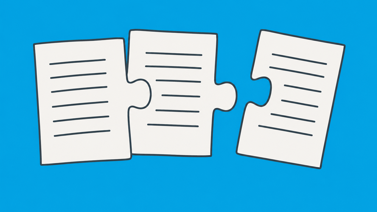 Flat illustration of matching and mismatched contract sheets representing the mirror image rule in contract law.